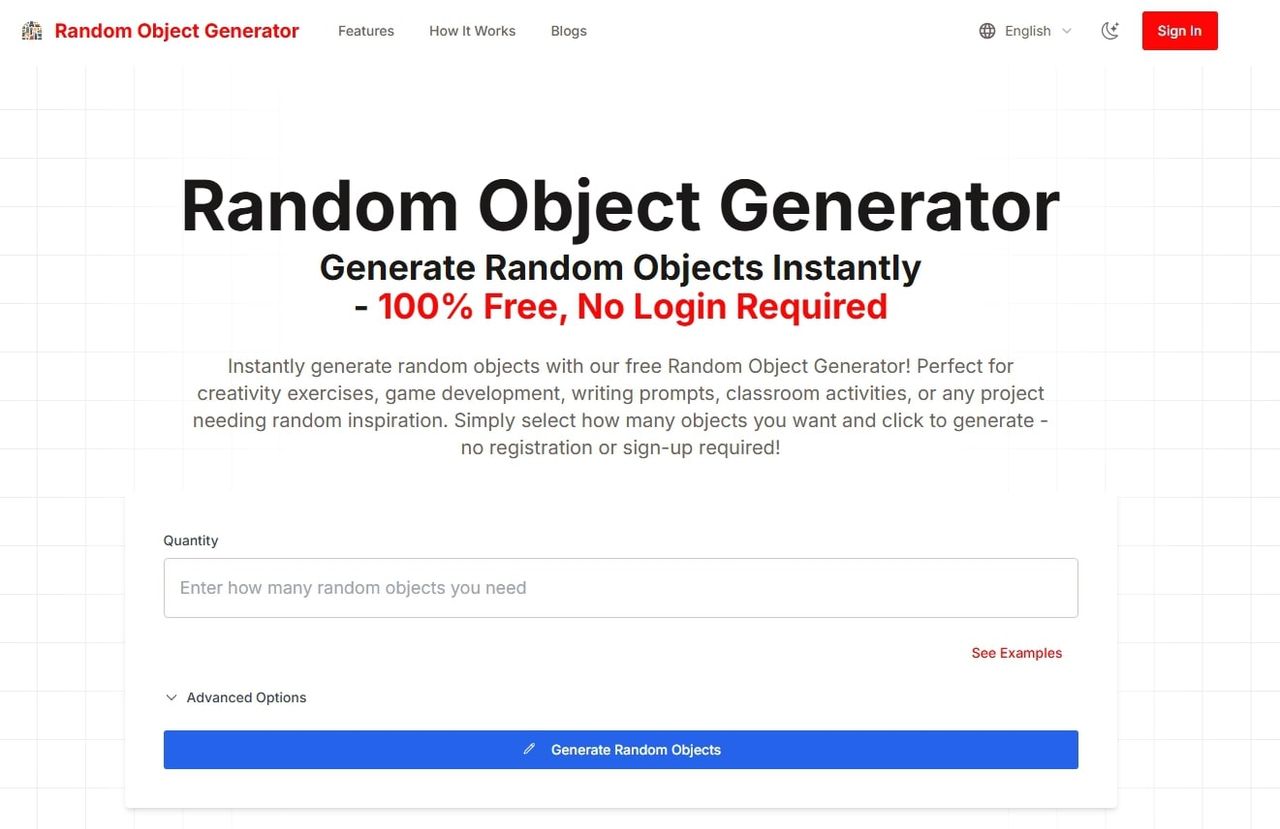 Random Object Generator - TILNOTE